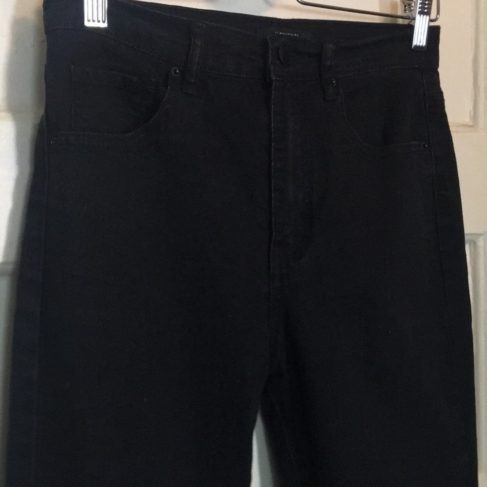 High rise black jeans